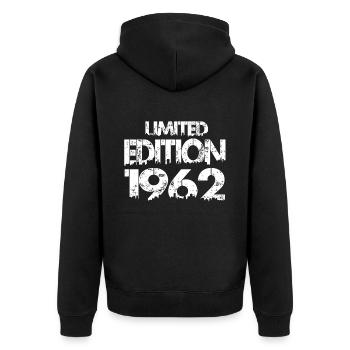 Édition limitée 1962 - Veste à capuche bio Premium Unisexe - noir - Dos - Nico (187cm)