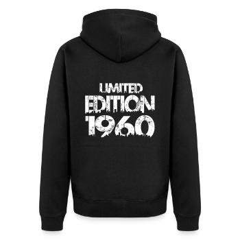 Édition limitée 1960 - Veste à capuche bio Premium Unisexe - noir - Dos - Nico (187cm)