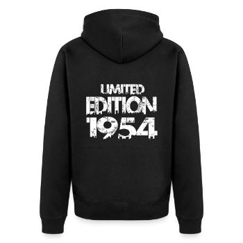 Édition limitée 1954 - Veste à capuche bio Premium Unisexe - noir - Dos - Nico (187cm)