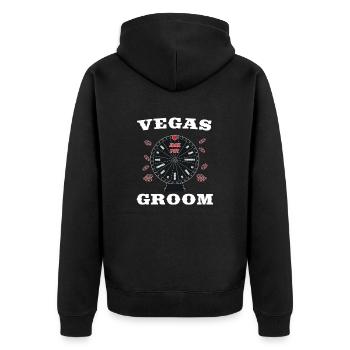 Las Vegas Groom Squad Vegas Mariage - Veste à capuche bio Premium Unisexe - noir - Dos - Nico (187cm)