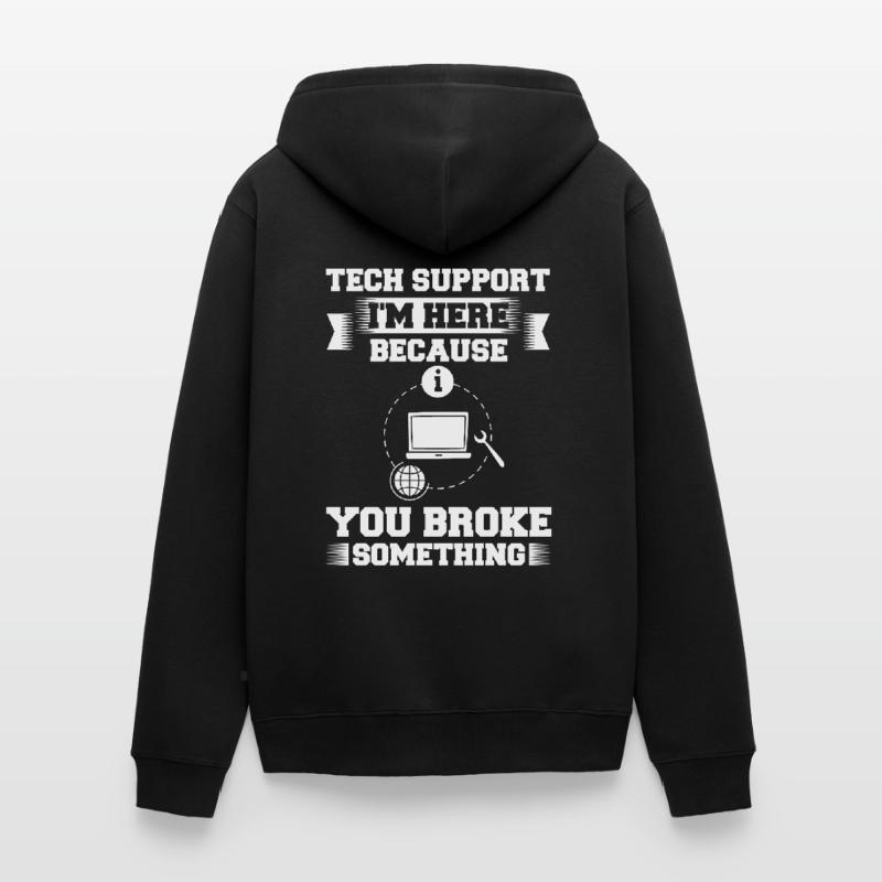Support technique Assistance technique informatique Helpdesk Veste à capuche bio Premium Unisexe