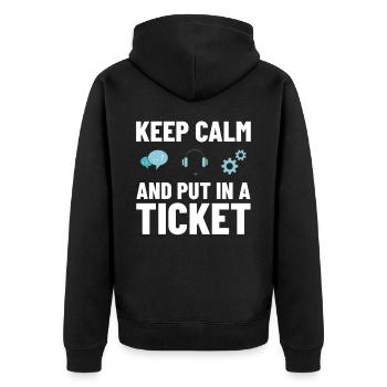 Support technique Assistance technique informatique Helpdesk - Veste à capuche bio Premium Unisexe - noir - Dos - Nico (187cm)