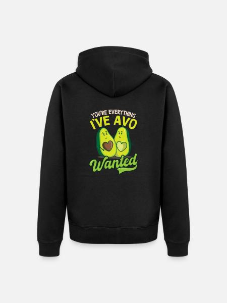 Avocado Sei tutto ciò che ho voluto Avo - Felpa con cappuccio ecologica premium unisex - nero