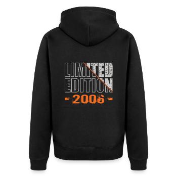 Édition limitée 2006 - Veste à capuche bio Premium Unisexe - noir - Dos - Nico (187cm)