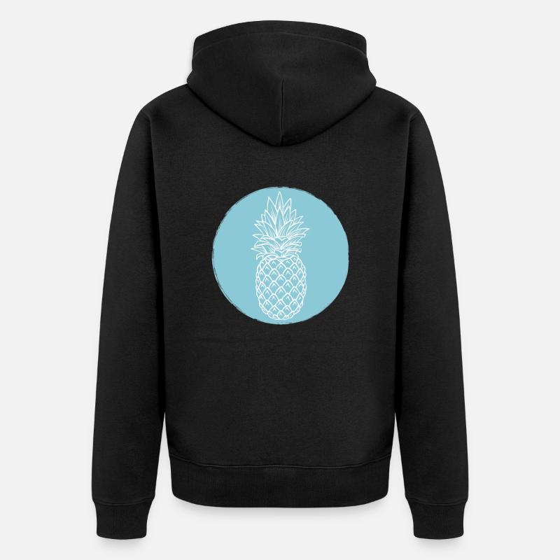 Ananas - Veste à capuche bio Premium Unisexe - noir