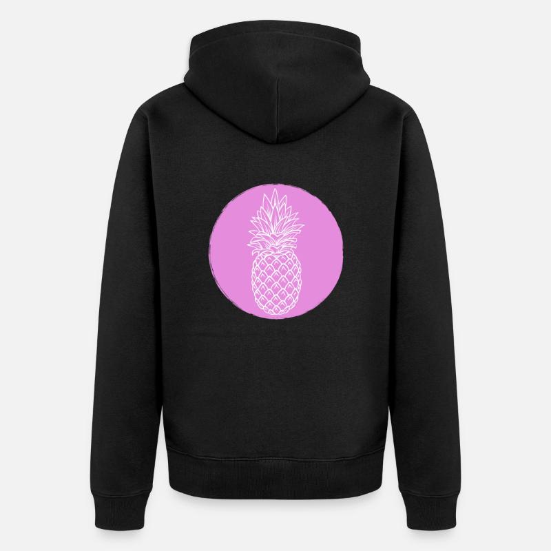 Ananas - Veste à capuche bio Premium Unisexe - noir