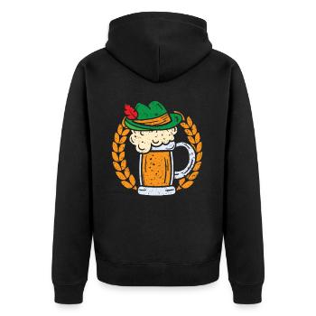 Festival allemand de la bière Allemagne - Veste à capuche bio Premium Unisexe - noir - Dos - Nico (187cm)