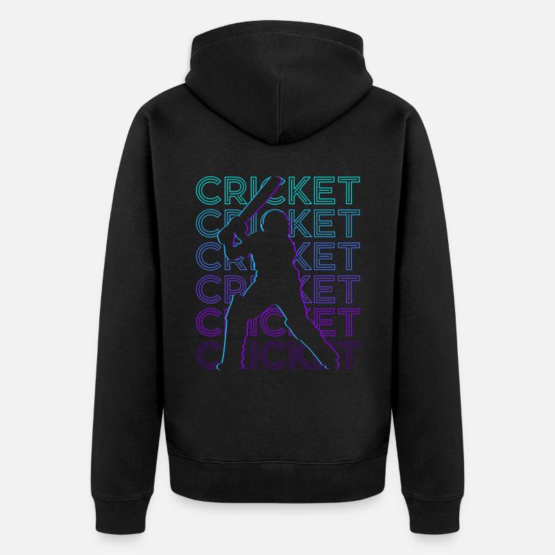 Cricket CricketEr Retro Cadeau - Veste à capuche bio Premium Unisexe - noir