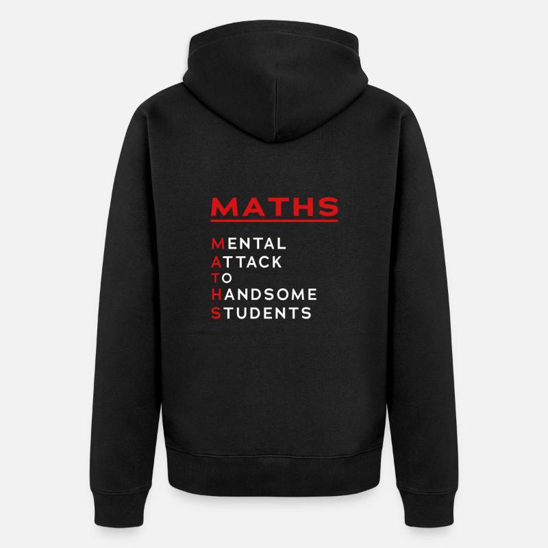 Pi Math Étudiant Mathématicien - Veste à capuche bio Premium Unisexe - noir