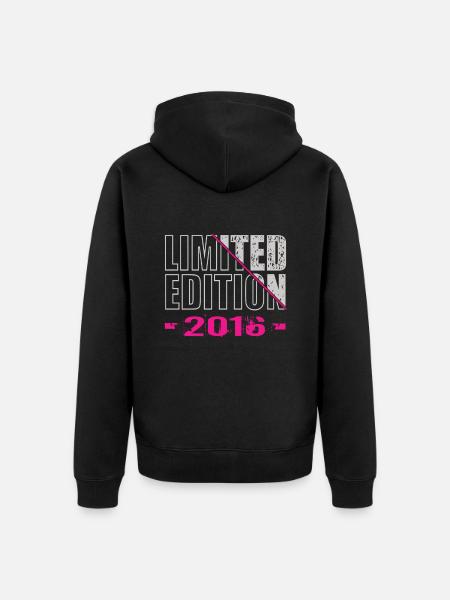 Edition Limitée 2016 - Veste à capuche bio Premium Unisexe - noir