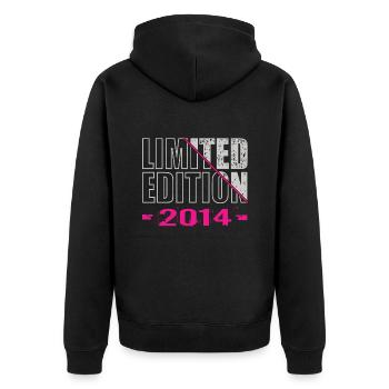Edition Limitée 2014 - Veste à capuche bio Premium Unisexe - noir - Dos - Nico (187cm)