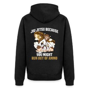 Vous pourriez manquer de munitions Jiu Jitsu Cadeau - Veste à capuche bio Premium Unisexe - noir - Dos - Nico (187cm)