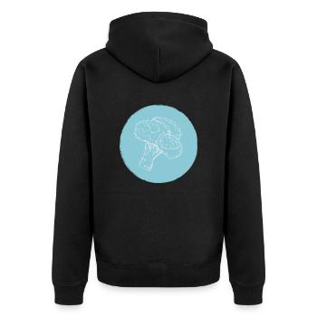 Brocoli - Veste à capuche bio Premium Unisexe - noir - Dos - Nico (187cm)