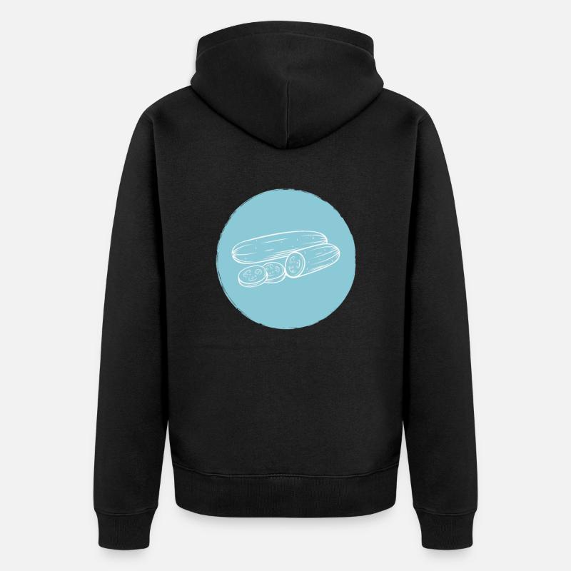 Concombre - Veste à capuche bio Premium Unisexe - noir