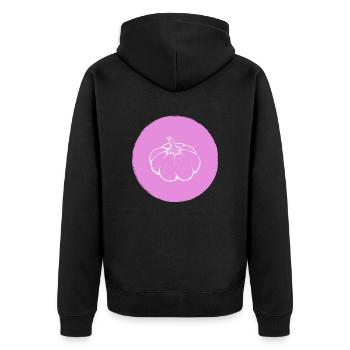 Citrouille - Veste à capuche bio Premium Unisexe - noir - Dos - Nico (187cm)