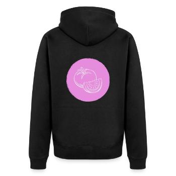 Tomate - Veste à capuche bio Premium Unisexe - noir - Dos - Nico (187cm)