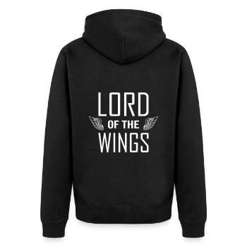 Bird Nerd - Bird Watching - Lord Of The Wings - Unisex Premium Organic Zip Hoodie - black - Back - Nico (187cm)