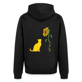 Meilleure maman de chat de tous les temps - Veste à capuche bio Premium Unisexe - noir - Dos - Nico (187cm)