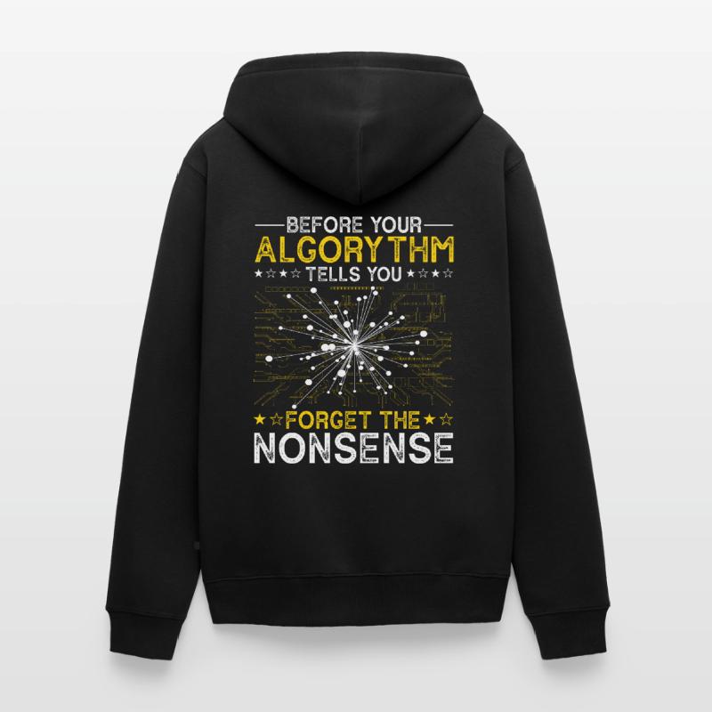 Programmeur d’algorithmes d’intelligence artificielle Veste à capuche bio Premium Unisexe