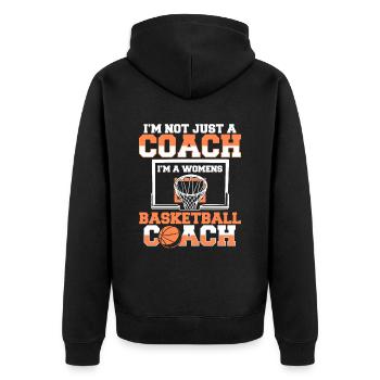 Basketballtrainer Entraîneur de basket-ball - Veste à capuche bio Premium Unisexe - noir - Dos - Nico (187cm)