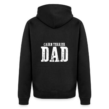 Cairn Terrier Papa - Veste à capuche bio Premium Unisexe - noir - Dos - Nico (187cm)