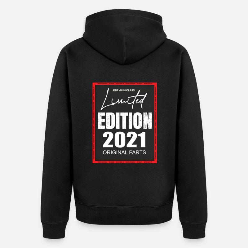 Édition limitée 2021 - Veste à capuche bio Premium Unisexe - noir