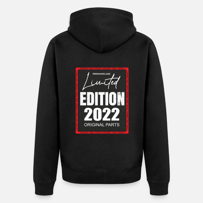 Édition limitée 2022 - Veste à capuche bio Premium Unisexe - noir