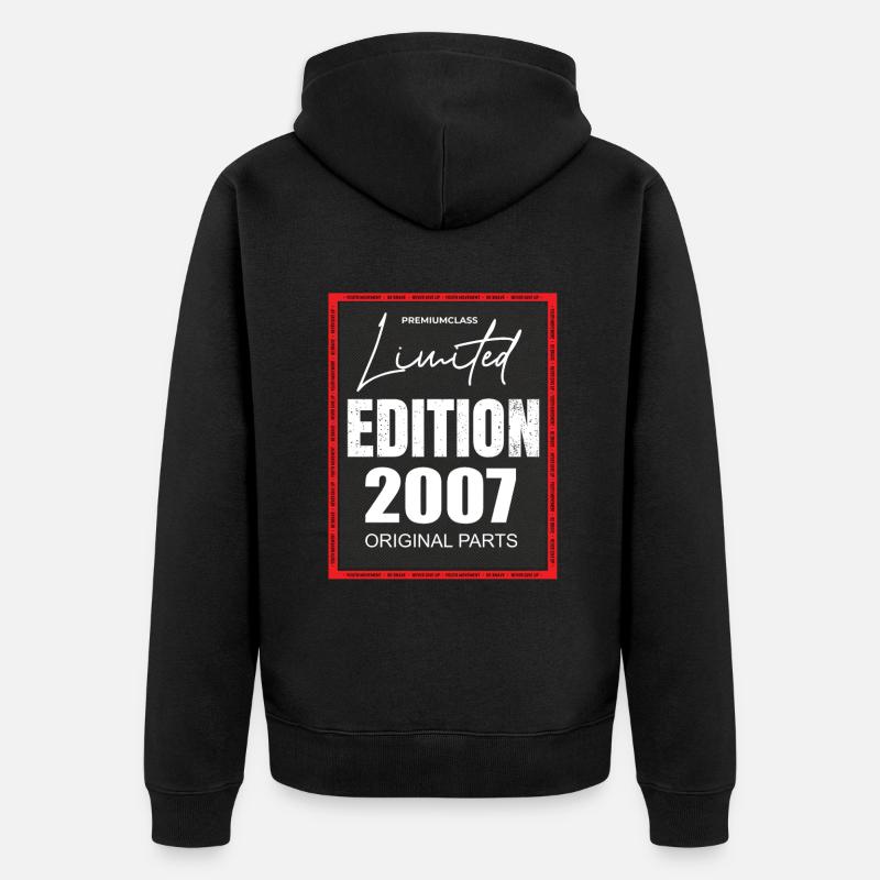 Édition limitée 2007 - Veste à capuche bio Premium Unisexe - noir