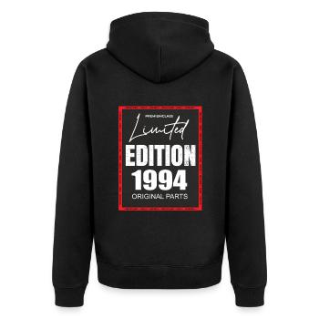 Édition limitée 1994 - Veste à capuche bio Premium Unisexe - noir - Dos - Nico (187cm)
