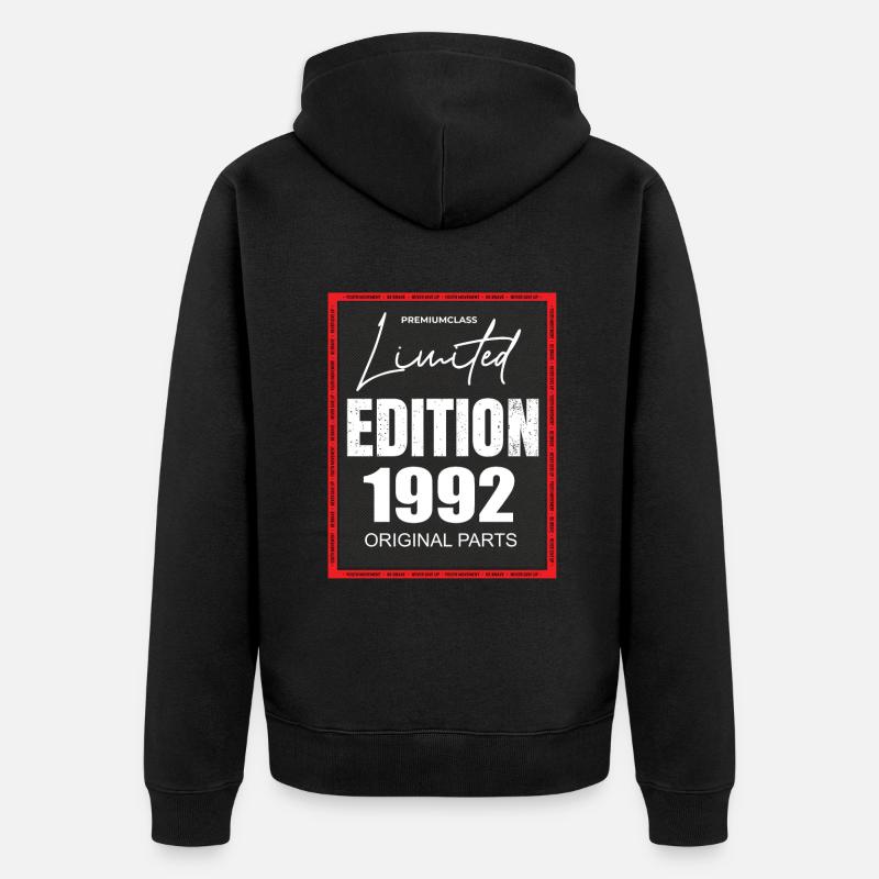 Édition limitée 1992 - Veste à capuche bio Premium Unisexe - noir