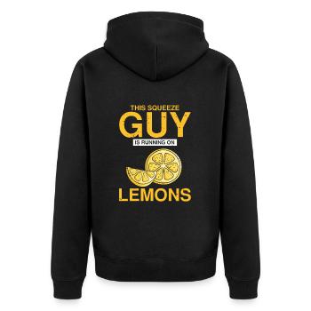 Lemon Design Lemonades Stand Boss Vente de citron - Veste à capuche bio Premium Unisexe - noir - Dos - Nico (187cm)