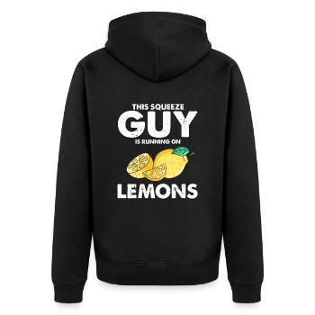 Limonade Limonade Limonade Limonade Stand Design - Veste à capuche bio Premium Unisexe - noir - Dos - Nico (187cm)