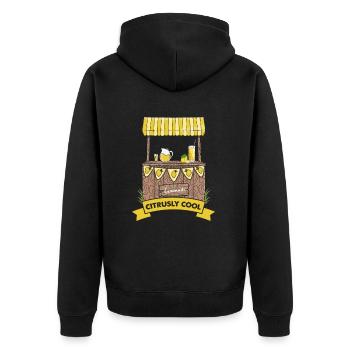 Lemon Design Lemonades Stand Boss Vente de citron - Veste à capuche bio Premium Unisexe - noir - Dos - Nico (187cm)
