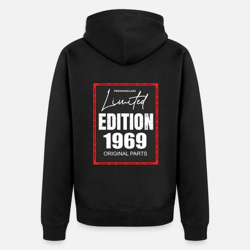 Édition limitée 1969 - Veste à capuche bio Premium Unisexe - noir