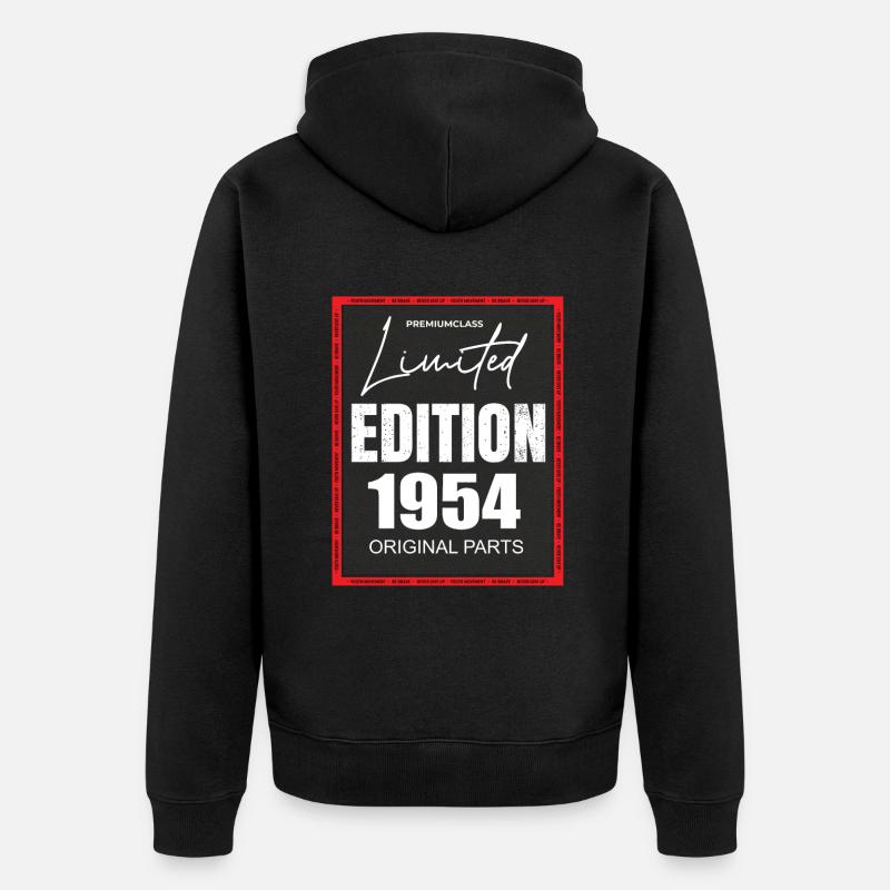 Édition limitée 1954 - Veste à capuche bio Premium Unisexe - noir