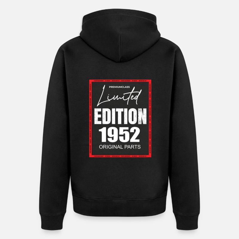 Édition limitée 1952 - Veste à capuche bio Premium Unisexe - noir