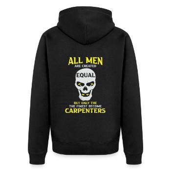 Charpentier Charpentier Charpentier Artisan Compagnon - Veste à capuche bio Premium Unisexe - noir - Dos - Nico (187cm)