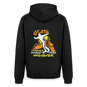 Skateboard Skateboard Skateboarder Patinage - Veste à capuche bio Premium Unisexe - noir - Dos - Nico (187cm)