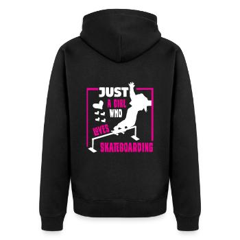 Skateboard Skateboard Skateboarder Patinage - Veste à capuche bio Premium Unisexe - noir - Dos - Nico (187cm)