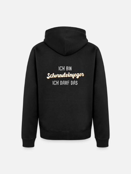 Schornsteinfeger - Unisex Premium Bio Zip Hoodie - Schwarz