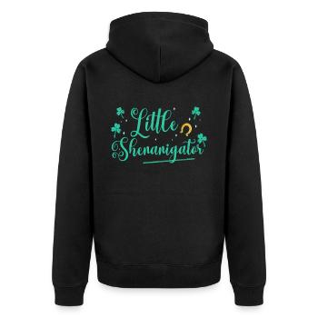 Little Schenanigator Irlandais Irlandais Irlande Gaélique - Veste à capuche bio Premium Unisexe - noir - Dos - Nico (187cm)