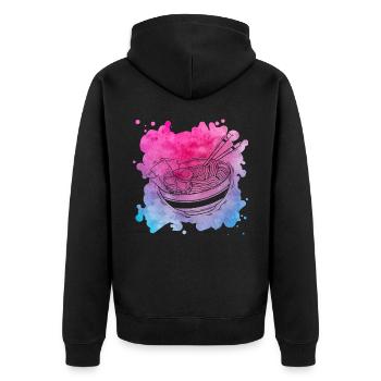 Ramen - Veste à capuche bio Premium Unisexe - noir - Dos - Nico (187cm)