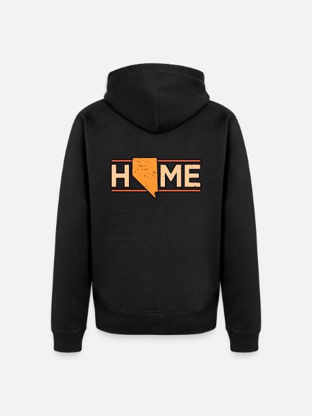 Home Nevada Gift - Unisex Premium Organic Zip Hoodie - black