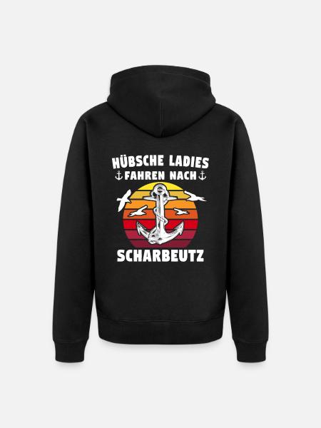 Scharbeutz Sprüche Scharbeutzer Spruch - Unisex Premium Bio Zip Hoodie - Schwarz