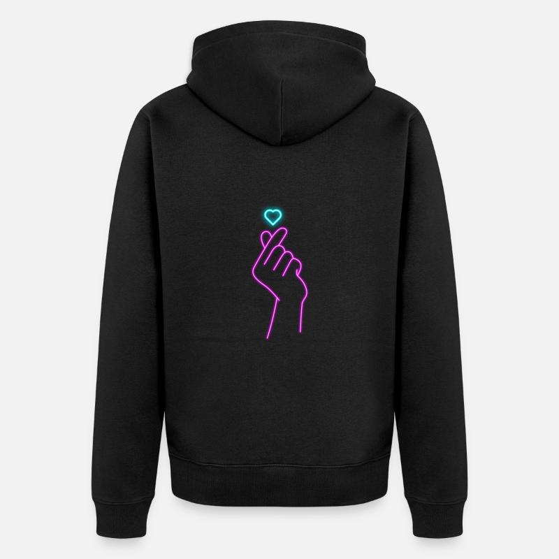 K-Pop - Veste à capuche bio Premium Unisexe - noir