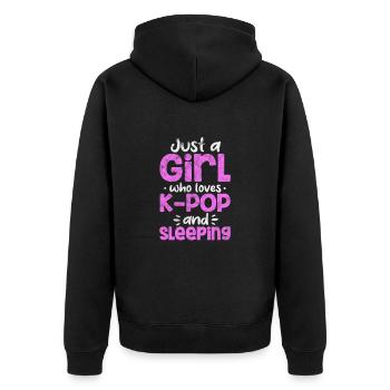 K-Pop Musique Coréenne Pop Corée Kpop Cadeau - Veste à capuche bio Premium Unisexe - noir - Dos - Nico (187cm)