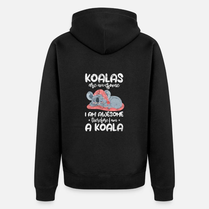 Koala - Veste à capuche bio Premium Unisexe - noir