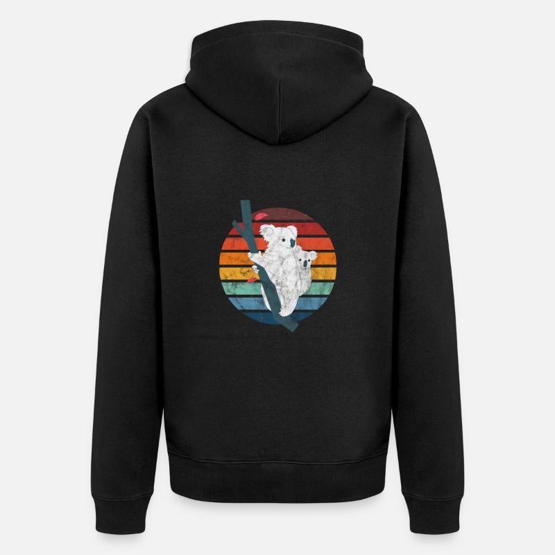 Koala - Veste à capuche bio Premium Unisexe - noir