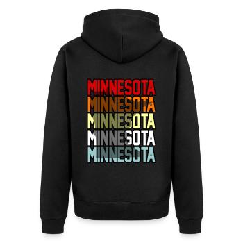 Minnesota Minnesotan Cadeau - Veste à capuche bio Premium Unisexe - noir - Dos - Nico (187cm)