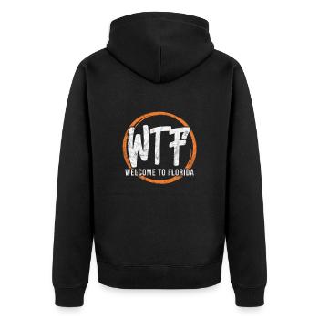 Floride Usa Miami America Cadeau de voyage de vacances - Veste à capuche bio Premium Unisexe - noir - Dos - Nico (187cm)